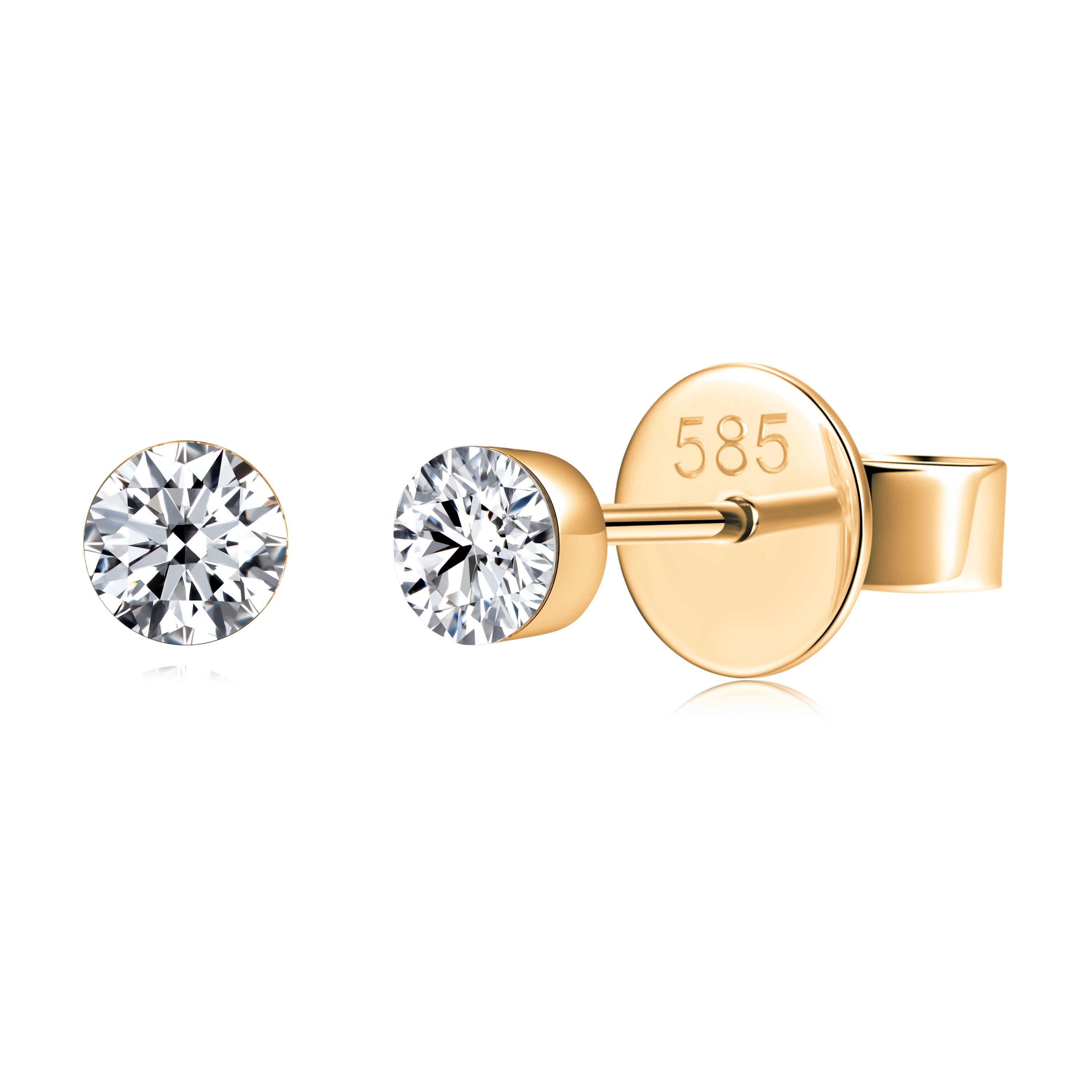 14K Gold 0.74G LGD Earrings