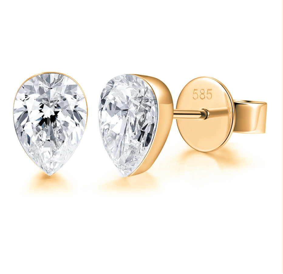 14K Gold 1.04G LGD Earrings