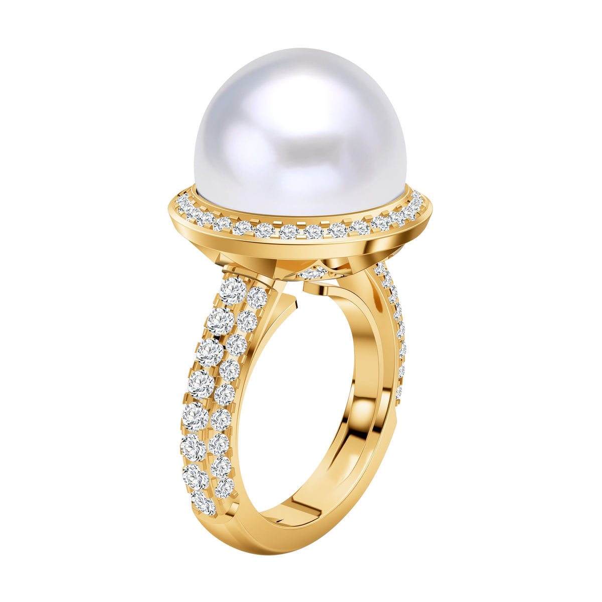 14K Gold 7.38G SOUTH SEA PEARL MOUNTING RING
