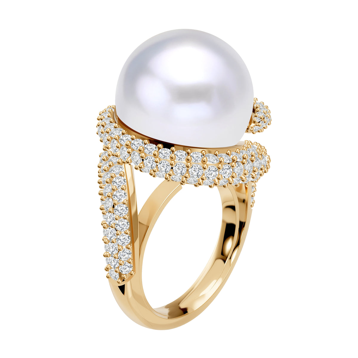 14K Gold 8.37G SOUTH SEA PEARL MOUNTING RING
