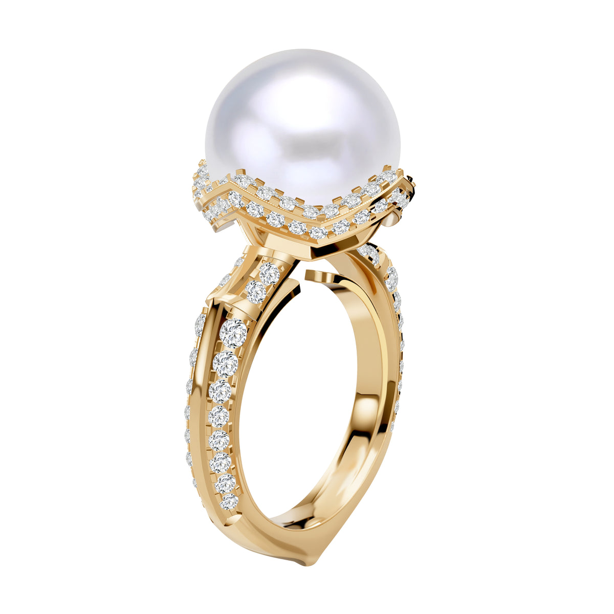 14K Gold 5.58G SOUTH SEA PEARL MOUNTING RING