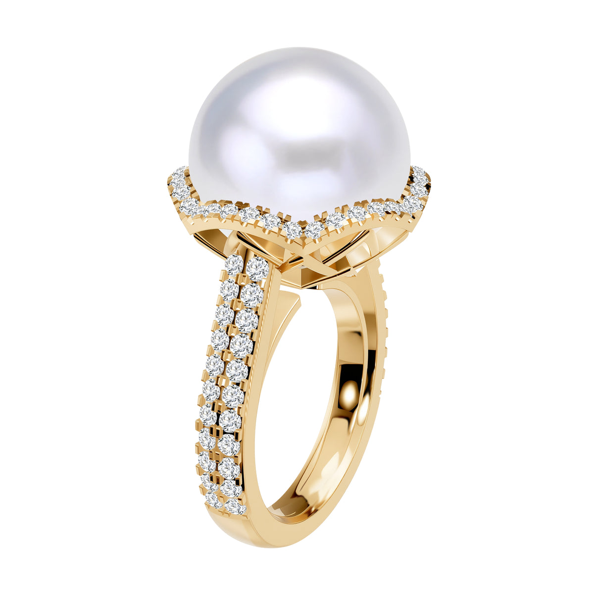 14K Gold 6.84G SOUTH SEA PEARL MOUNTING RING