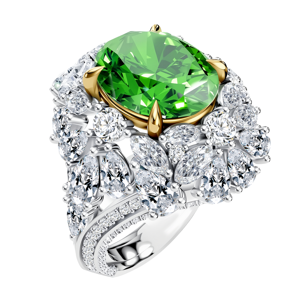 14K Gold 5.76G LGD Mounting Ring-Oval