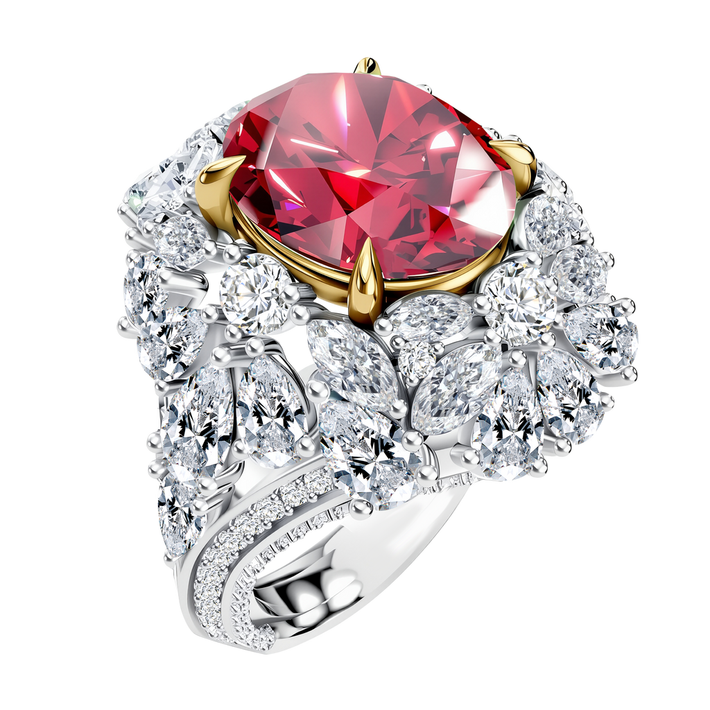 14K Gold 5.76G LGD Mounting Ring-Oval