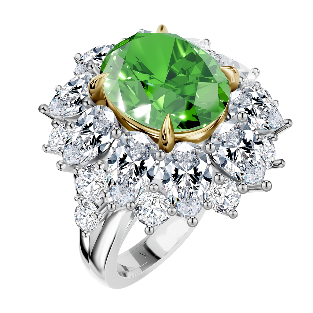 14K Gold 7.02G LGD Mounting Ring - Oval