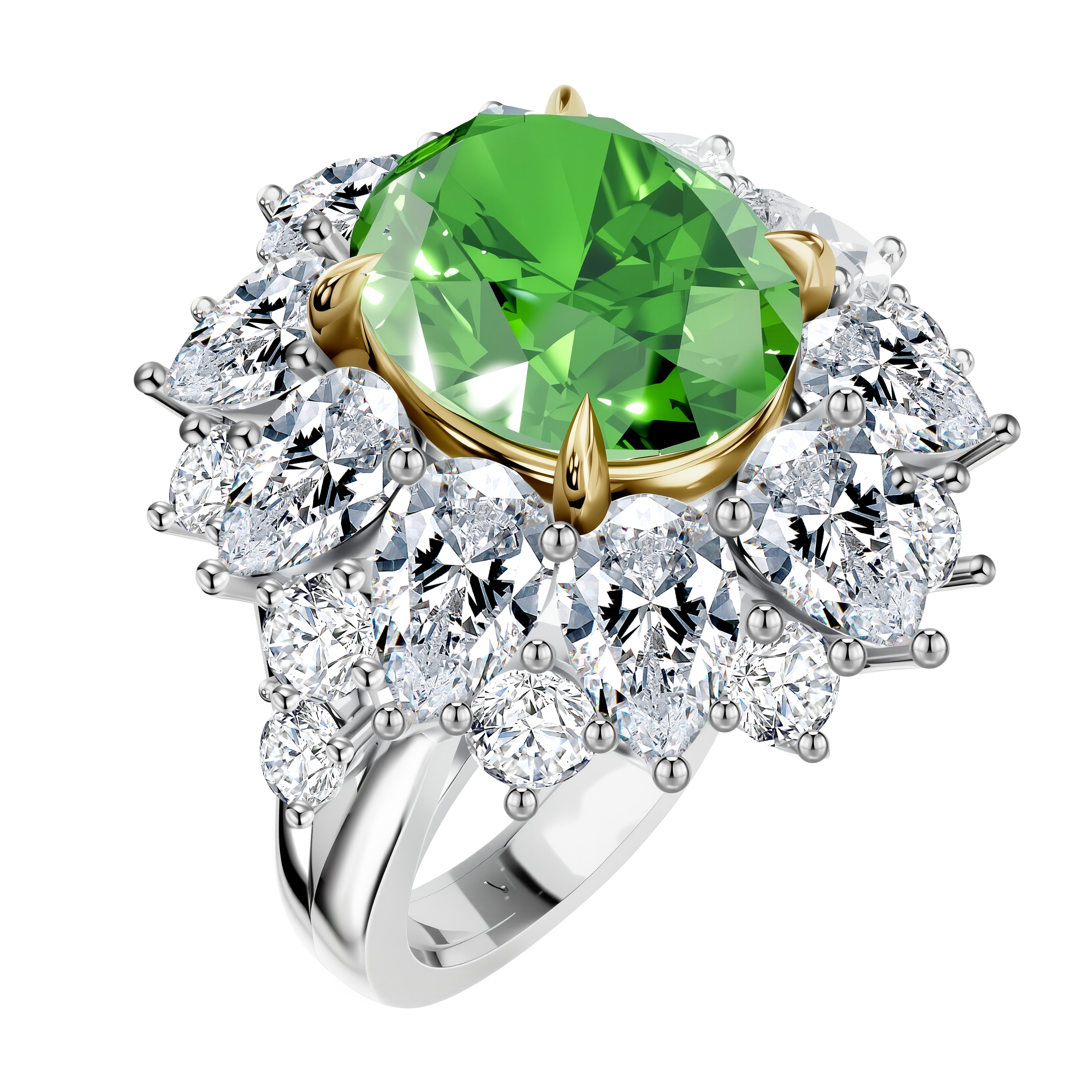 14K Gold 7.02G LGD Mounting Ring - Oval
