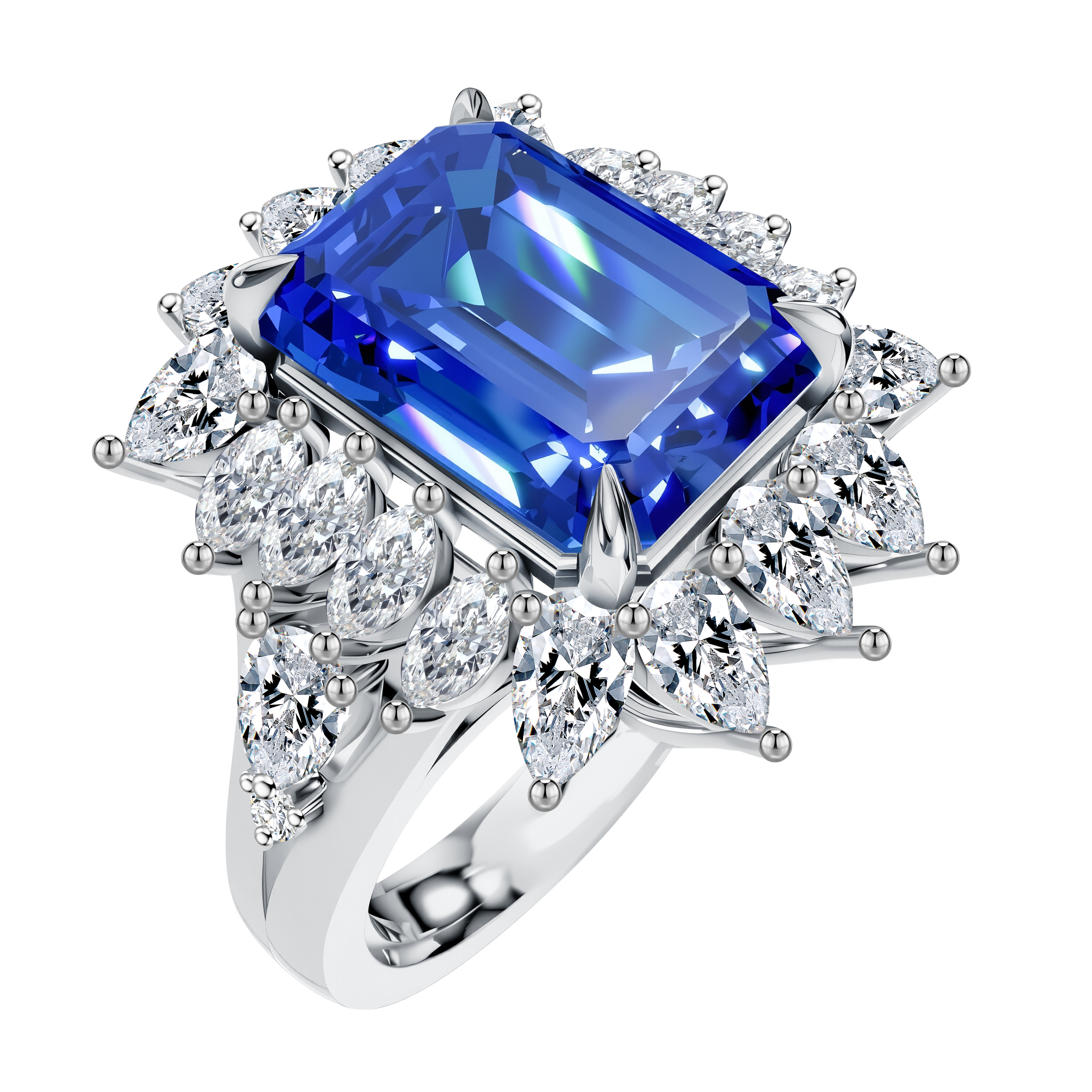 14KT LGD Mounting Ring - Emerald