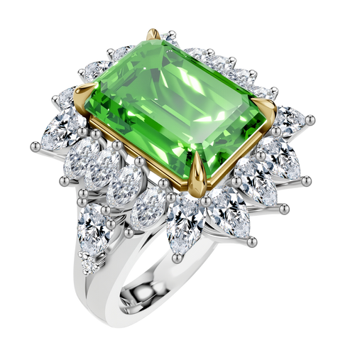14KT LGD Mounting Ring - Emerald