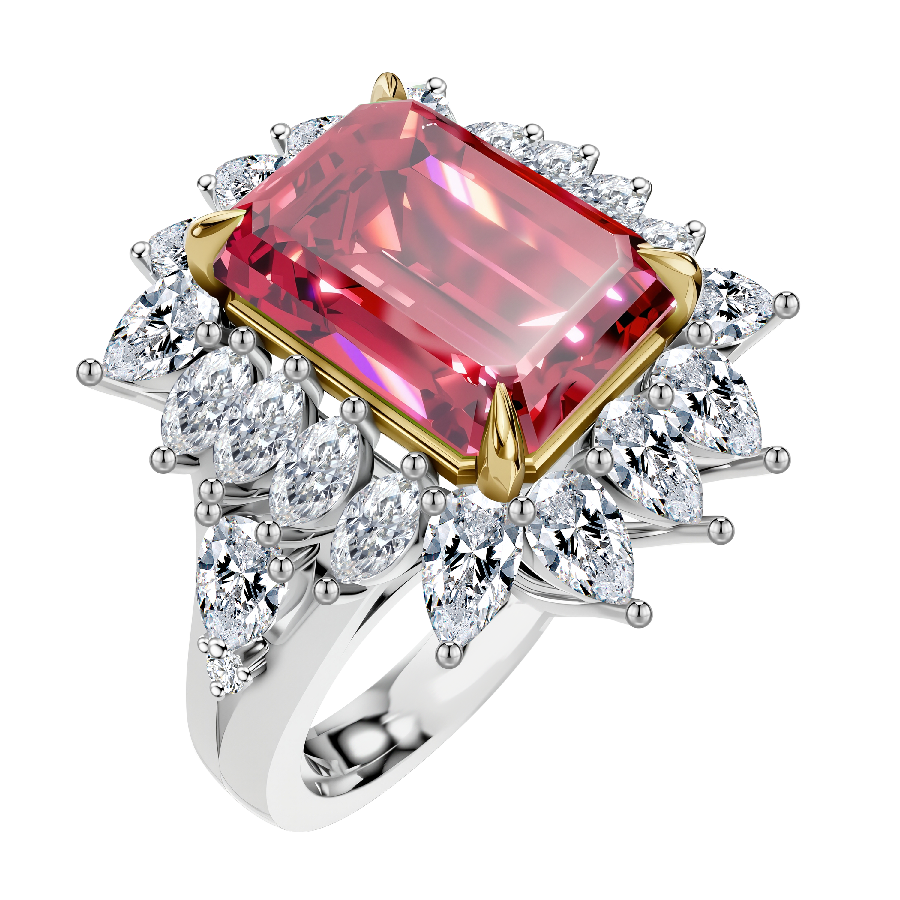 14KT LGD Mounting Ring - Emerald