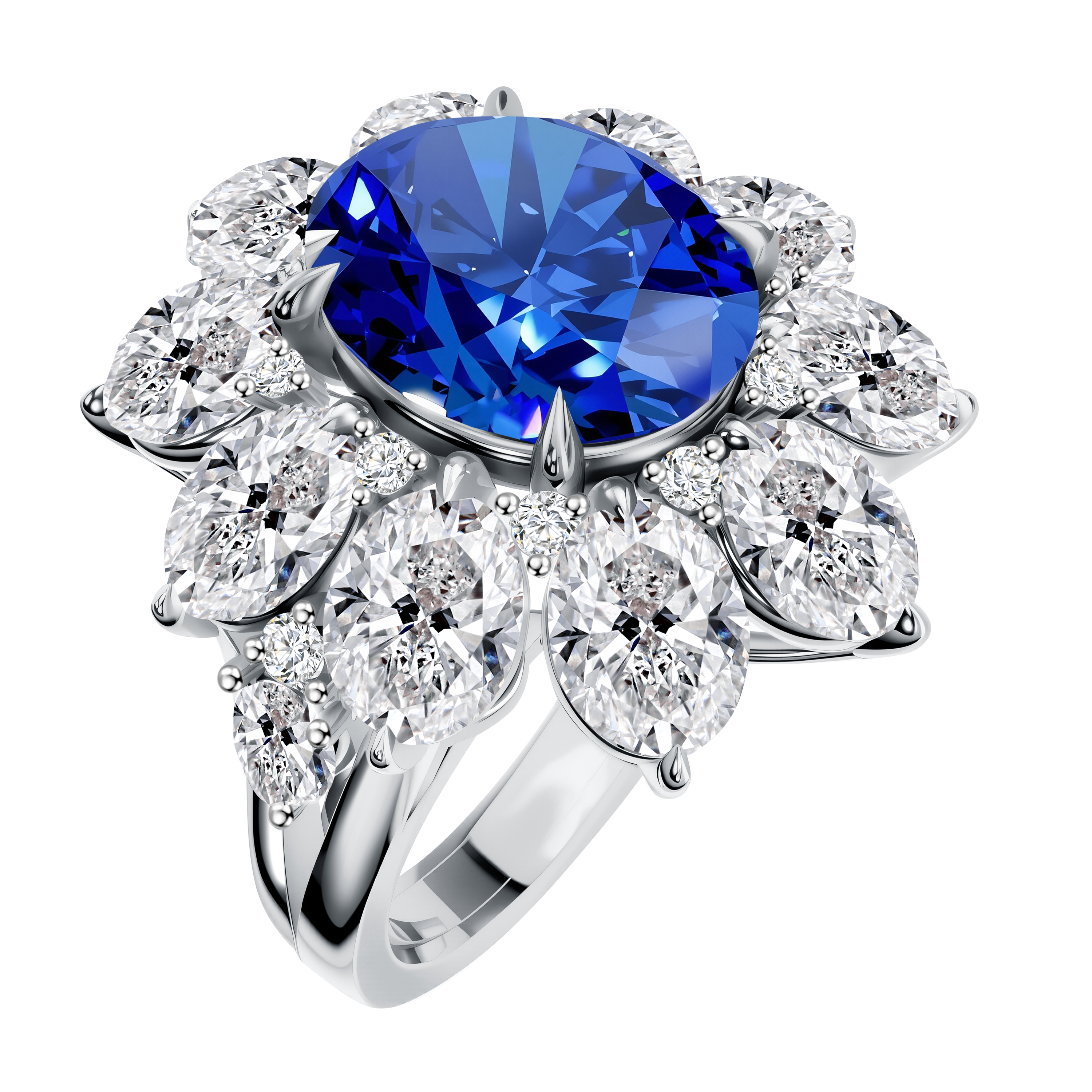 14K 6.57G Gold LGD Mounting Ring-Oval