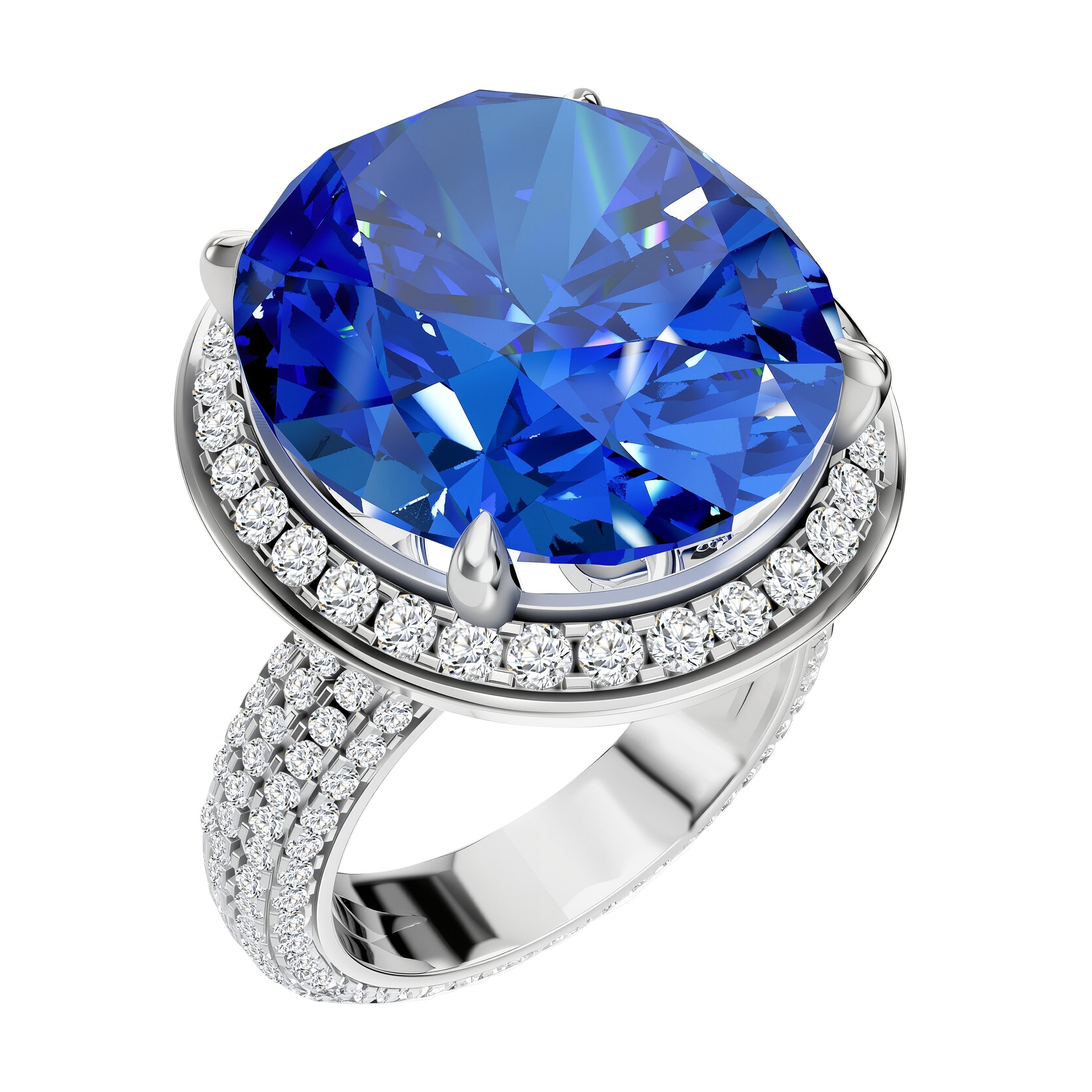 14K 8.82G Gold LGD Mounting Ring-Tanzanite