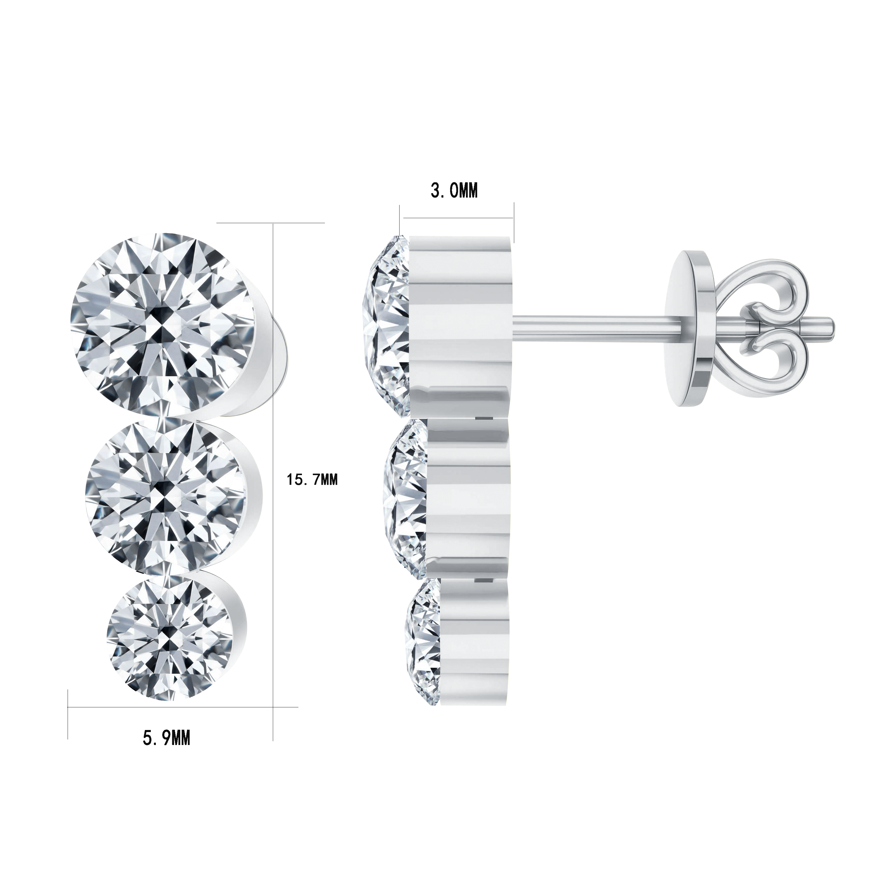 14K Gold 2.22G LGD Earrings