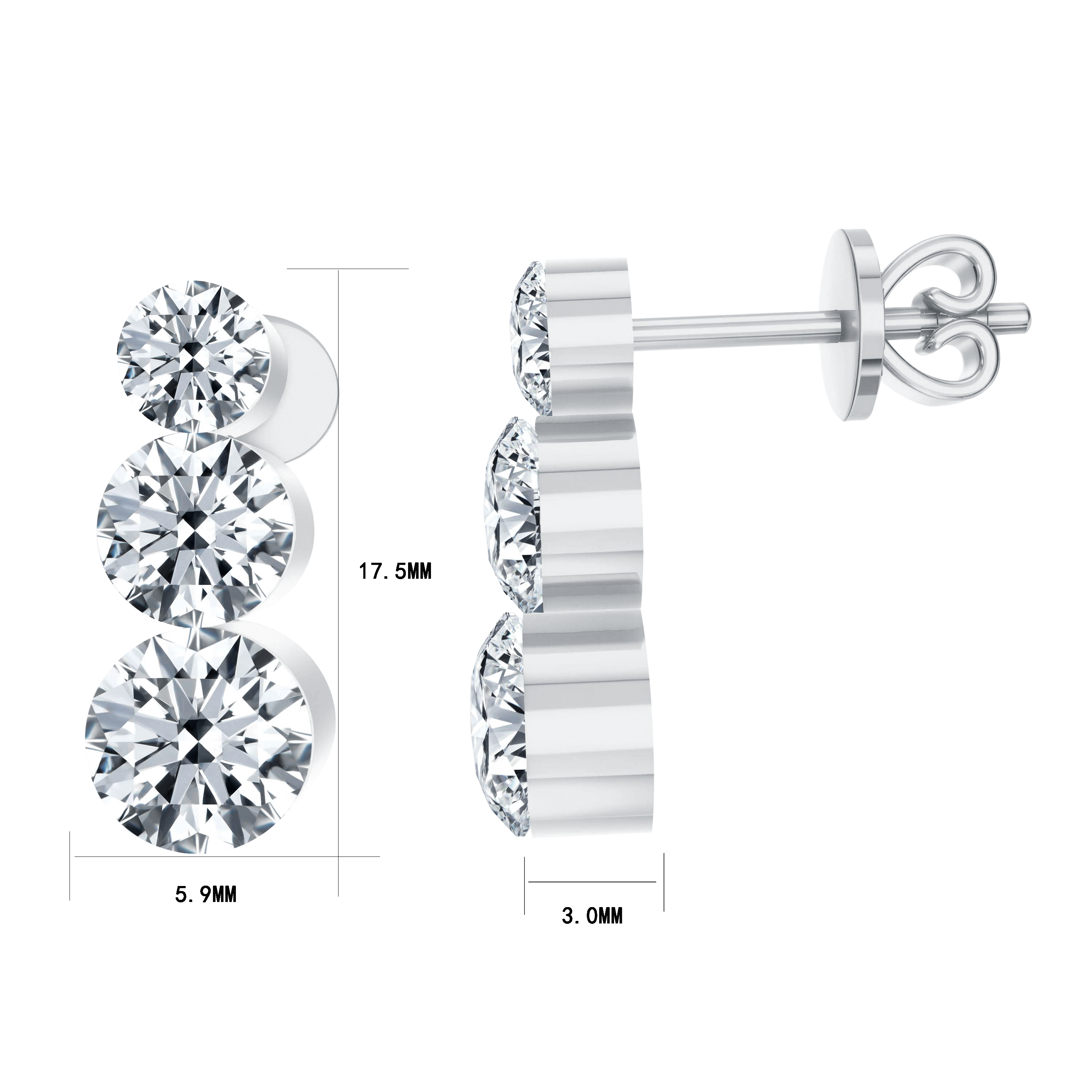14K Gold 2.22G LGD Earrings