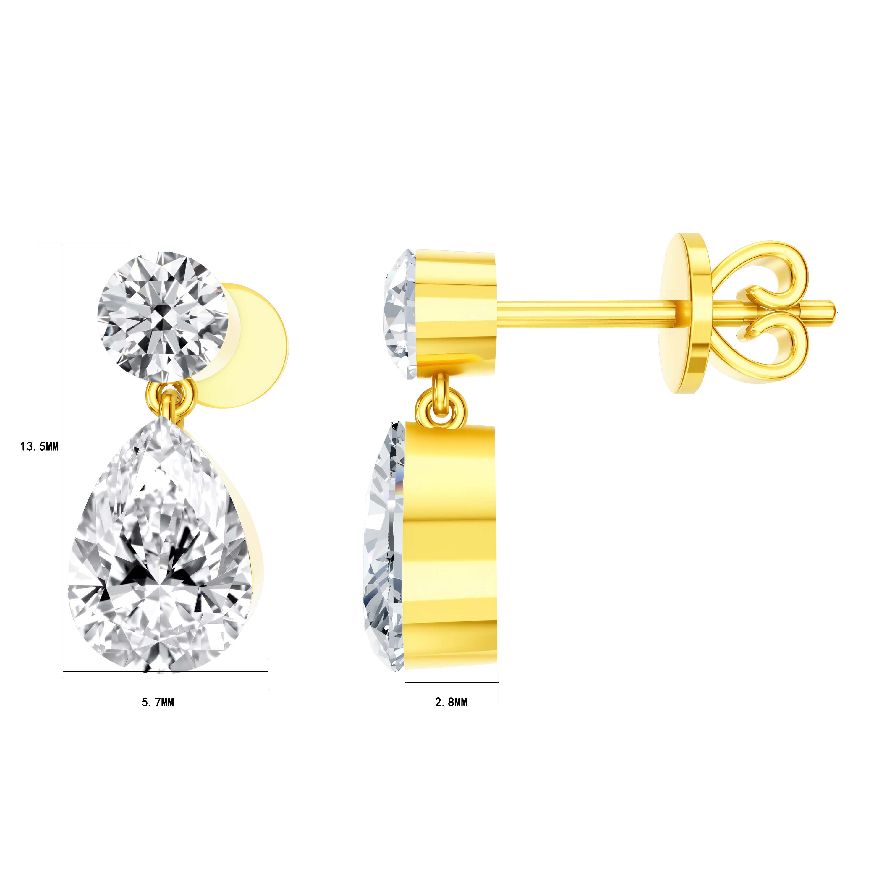 14K Gold 1.73G LGD Earrings