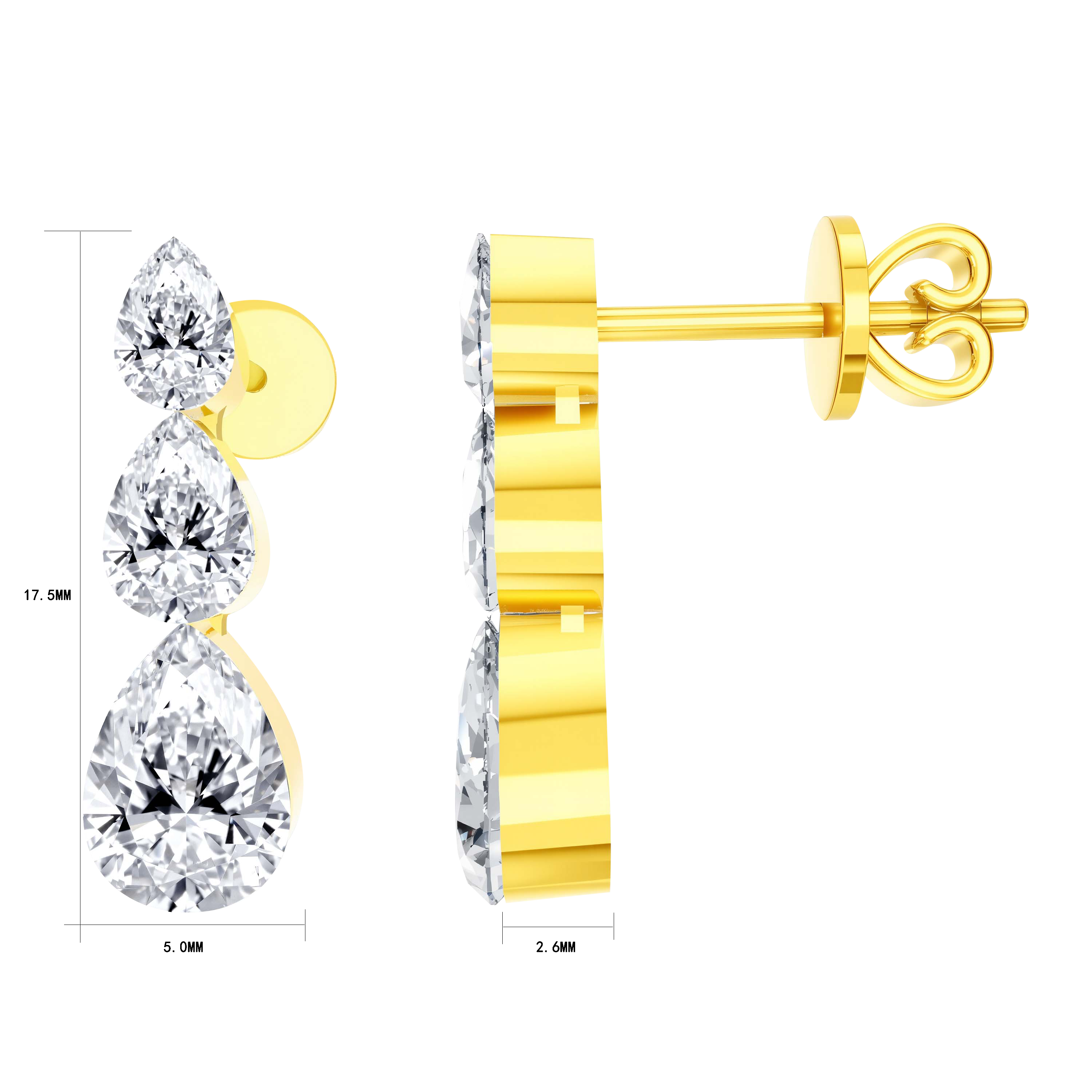 14K Gold 1.95G LGD Earrings