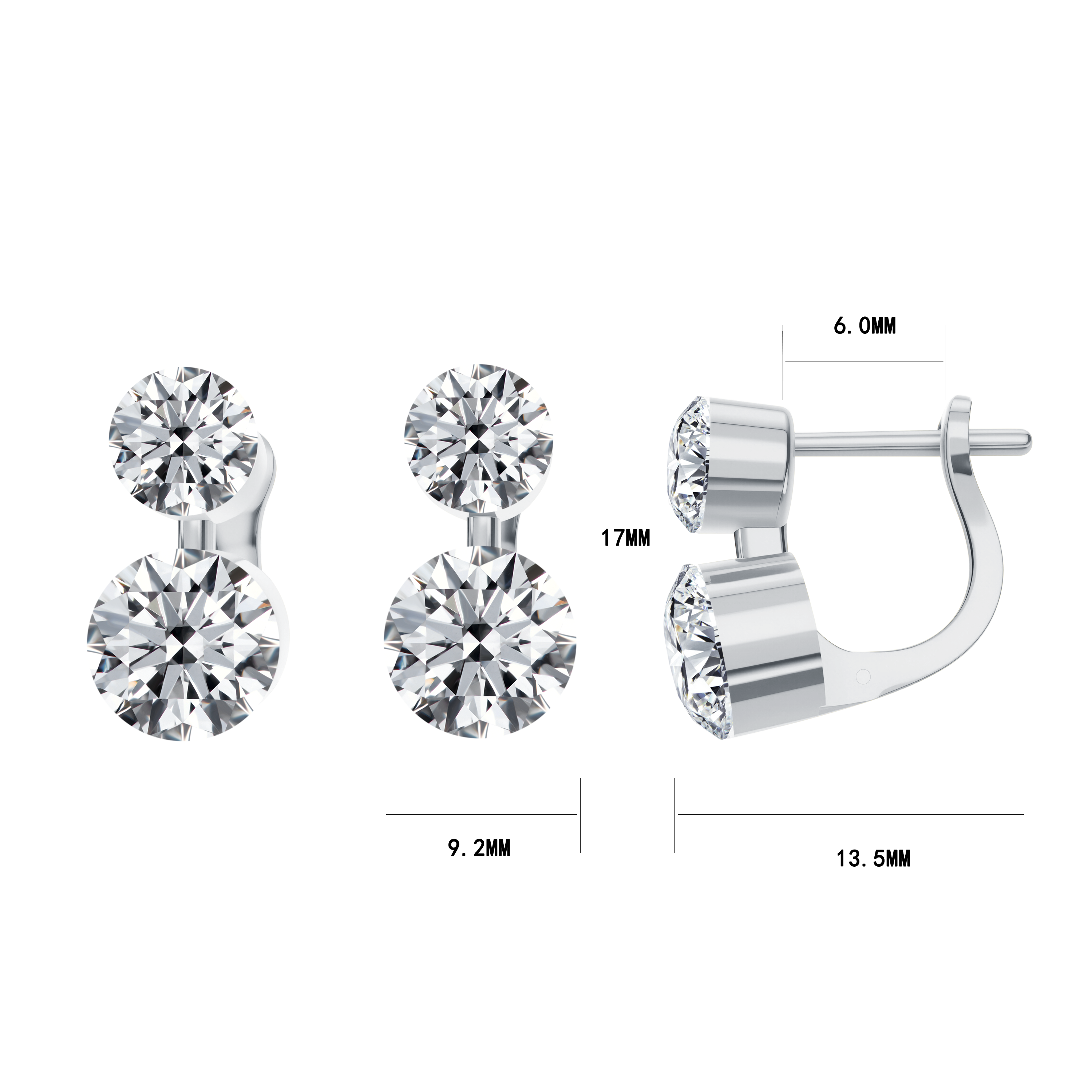 14K Gold 5.54G LGD Earrings