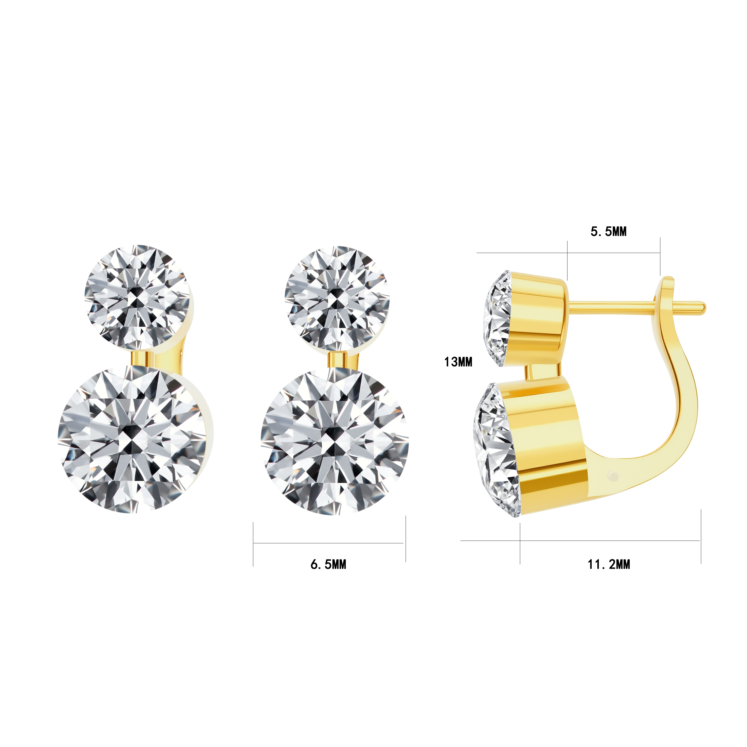 14K Gold 2.97G Earrings