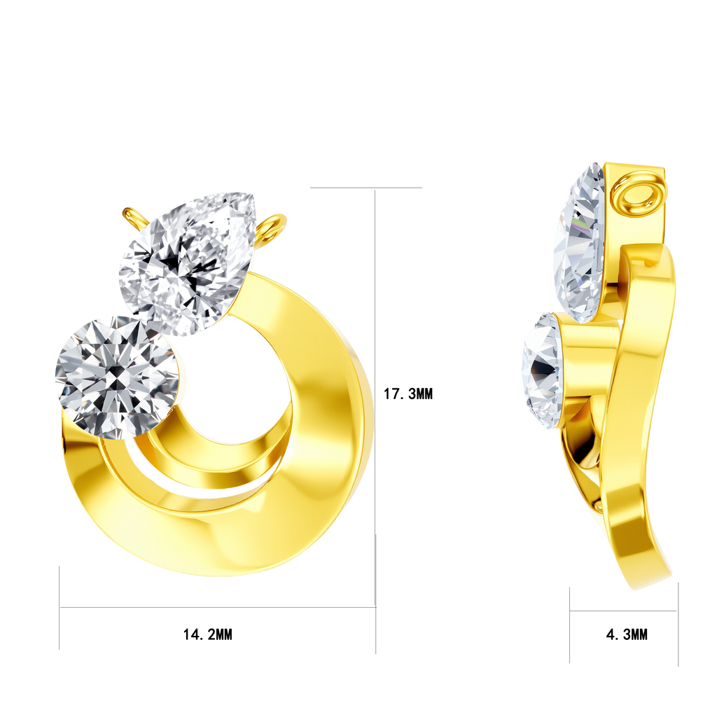 14KY Gold with Lab Diamond Necklace