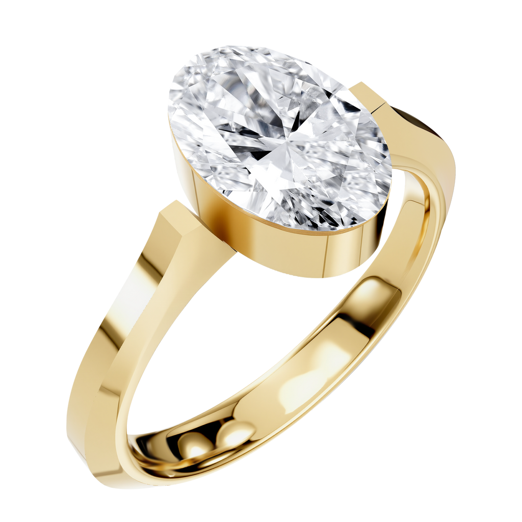 Air No.2 14KY Gold with Lab Diamond Ring