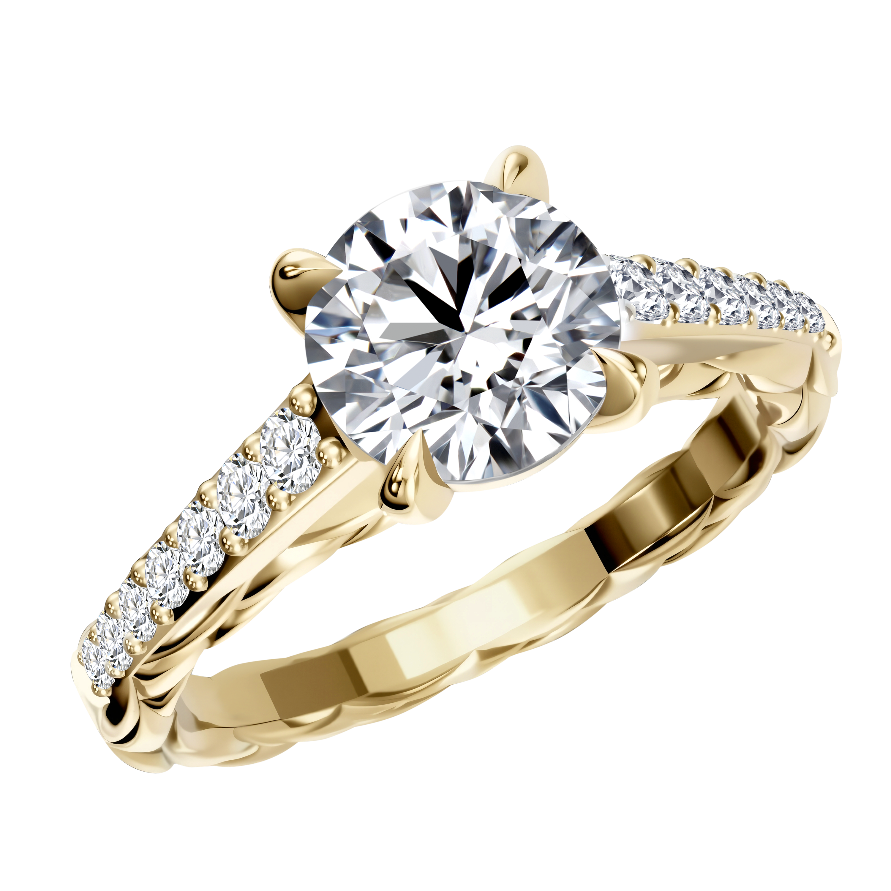 14K Gold LGD Mounting Ring 3.42G