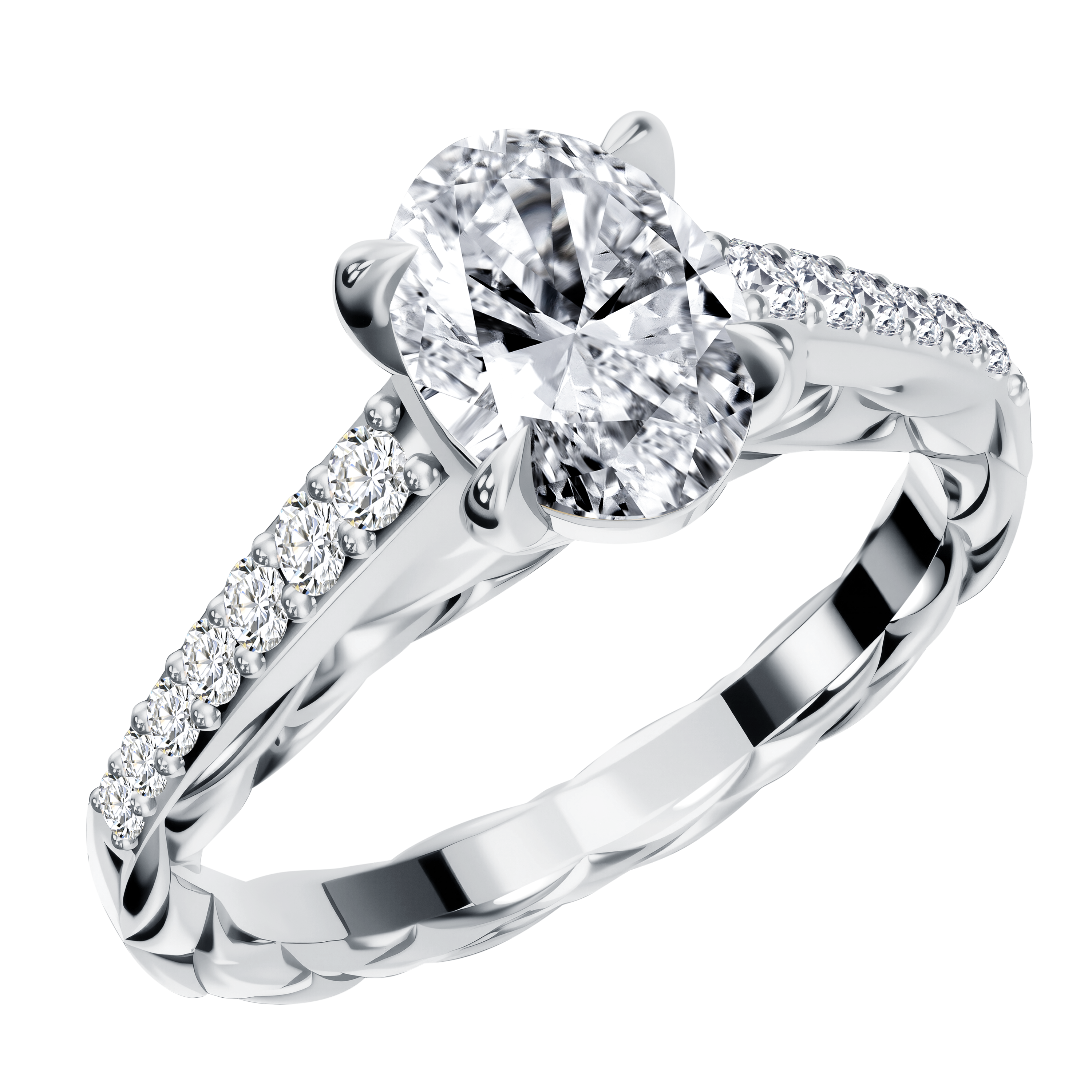 14K Gold 3.42G LGD  Mounting  Ring