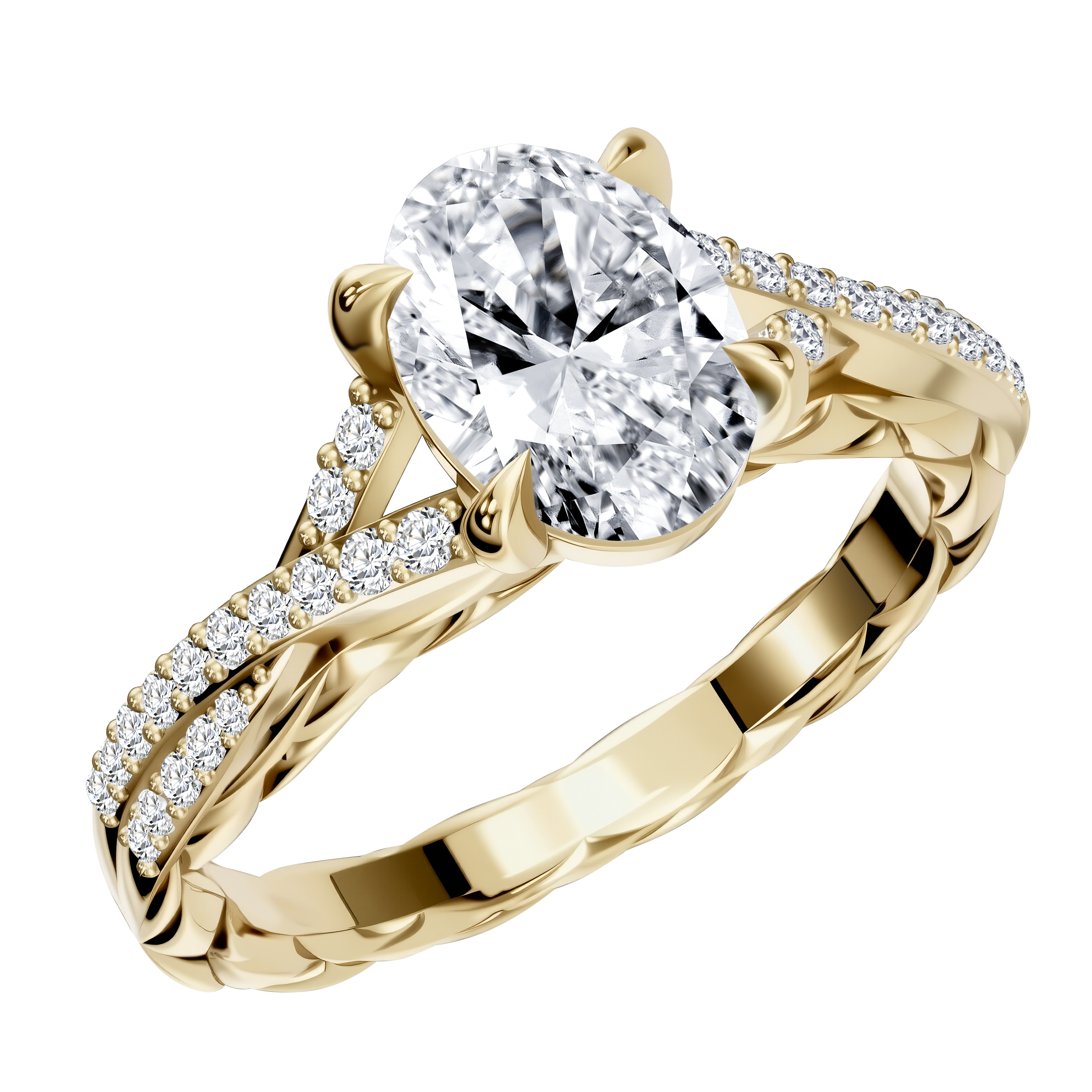 14K Gold 3.78G LGD  Mounting  Ring