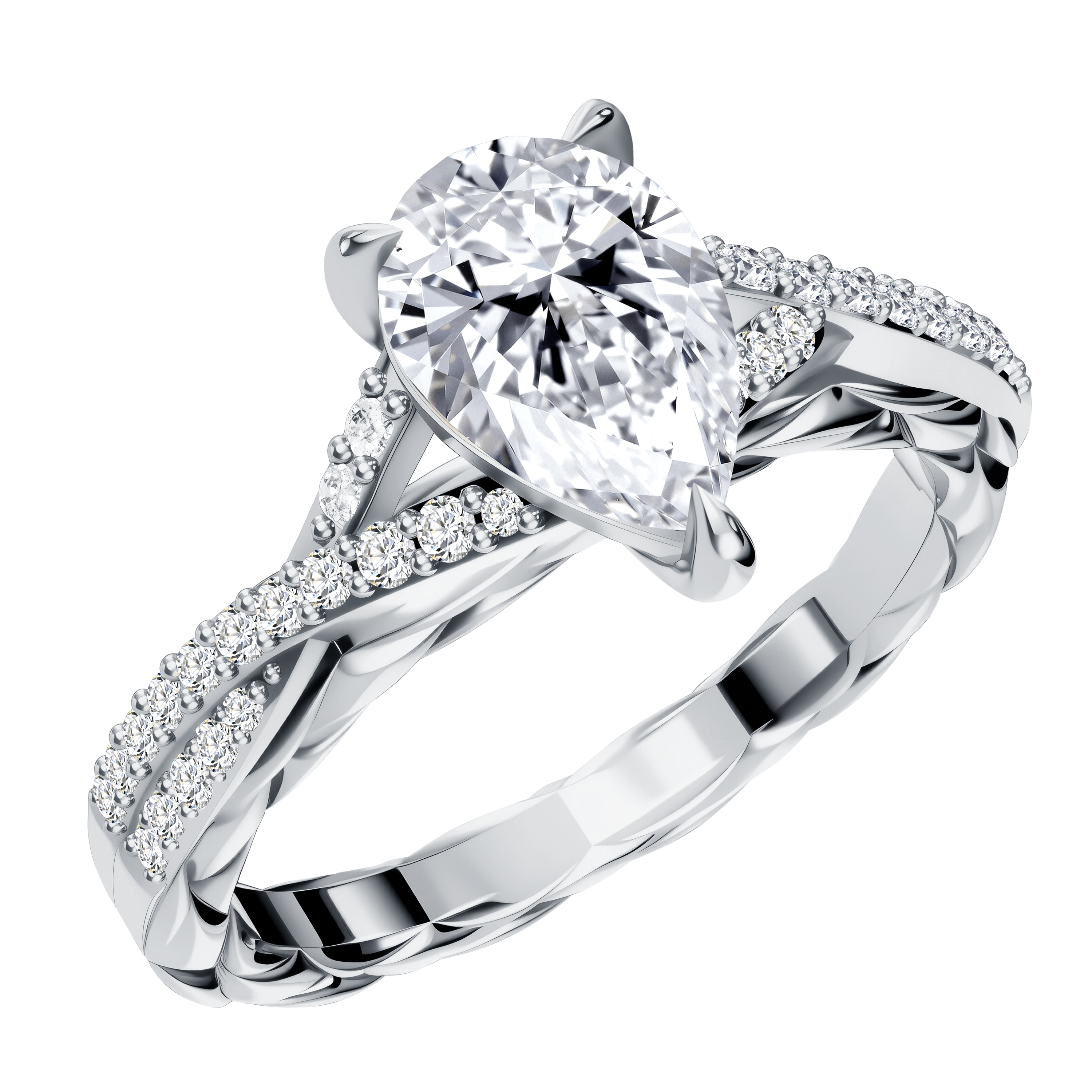 14K Gold 3.78G LGD  Mounting  Ring