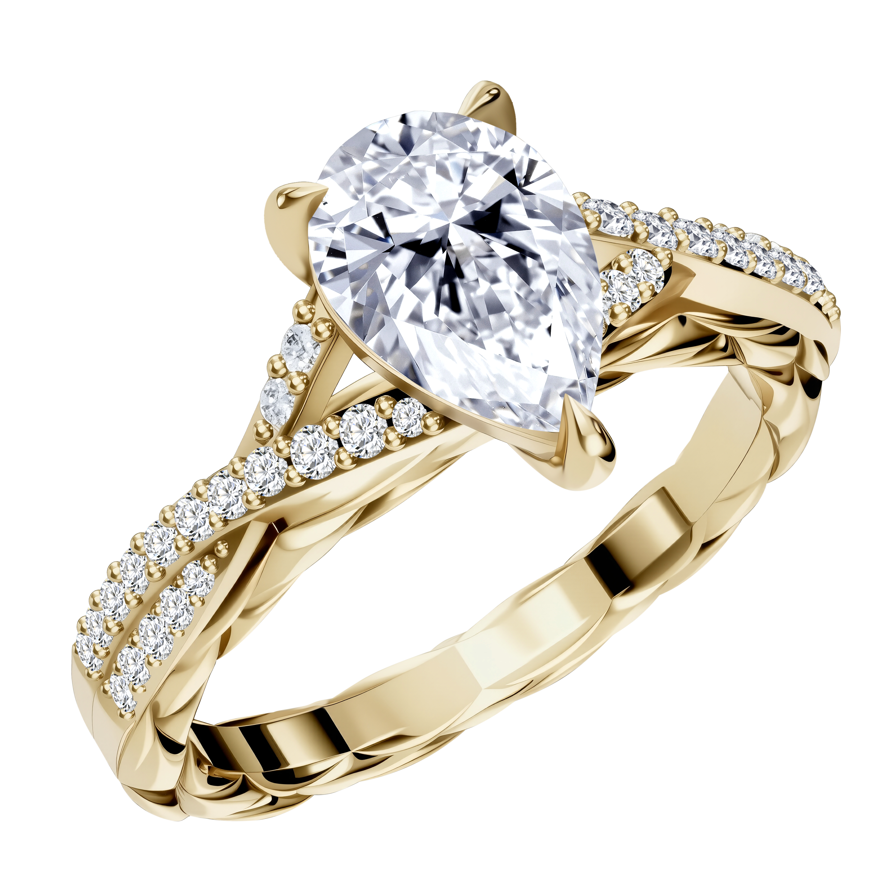 14K Gold 3.78G LGD  Mounting  Ring