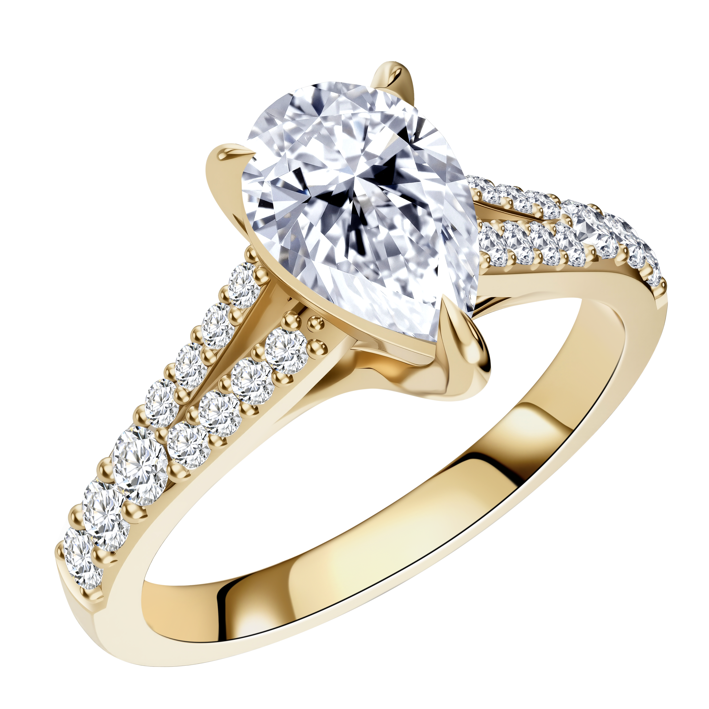 14K Gold 2.88G LGD  Mounting  Ring