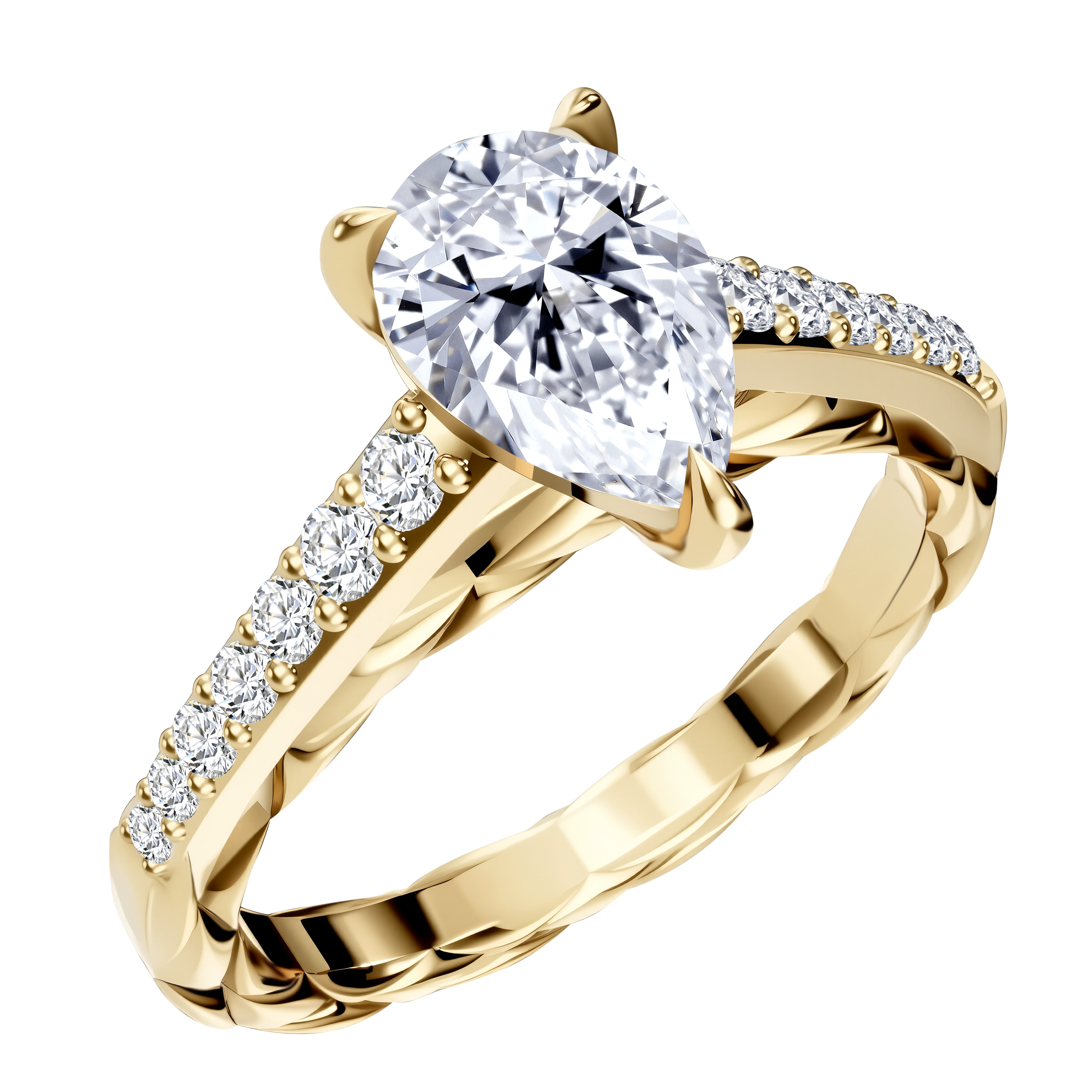 14K Gold 3.51G LGD  Mounting  Ring