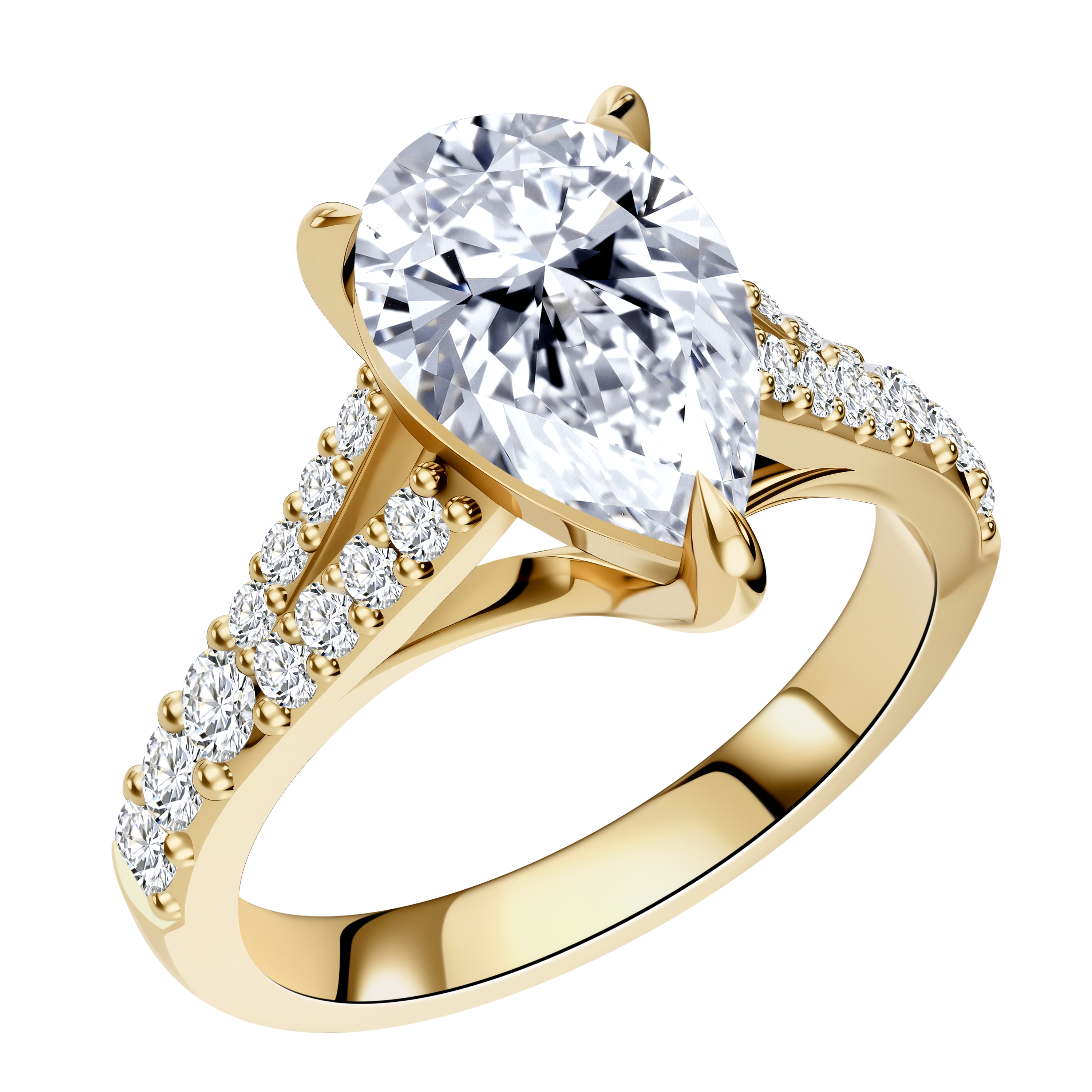 14K Gold 3.42G LGD  Mounting  Ring