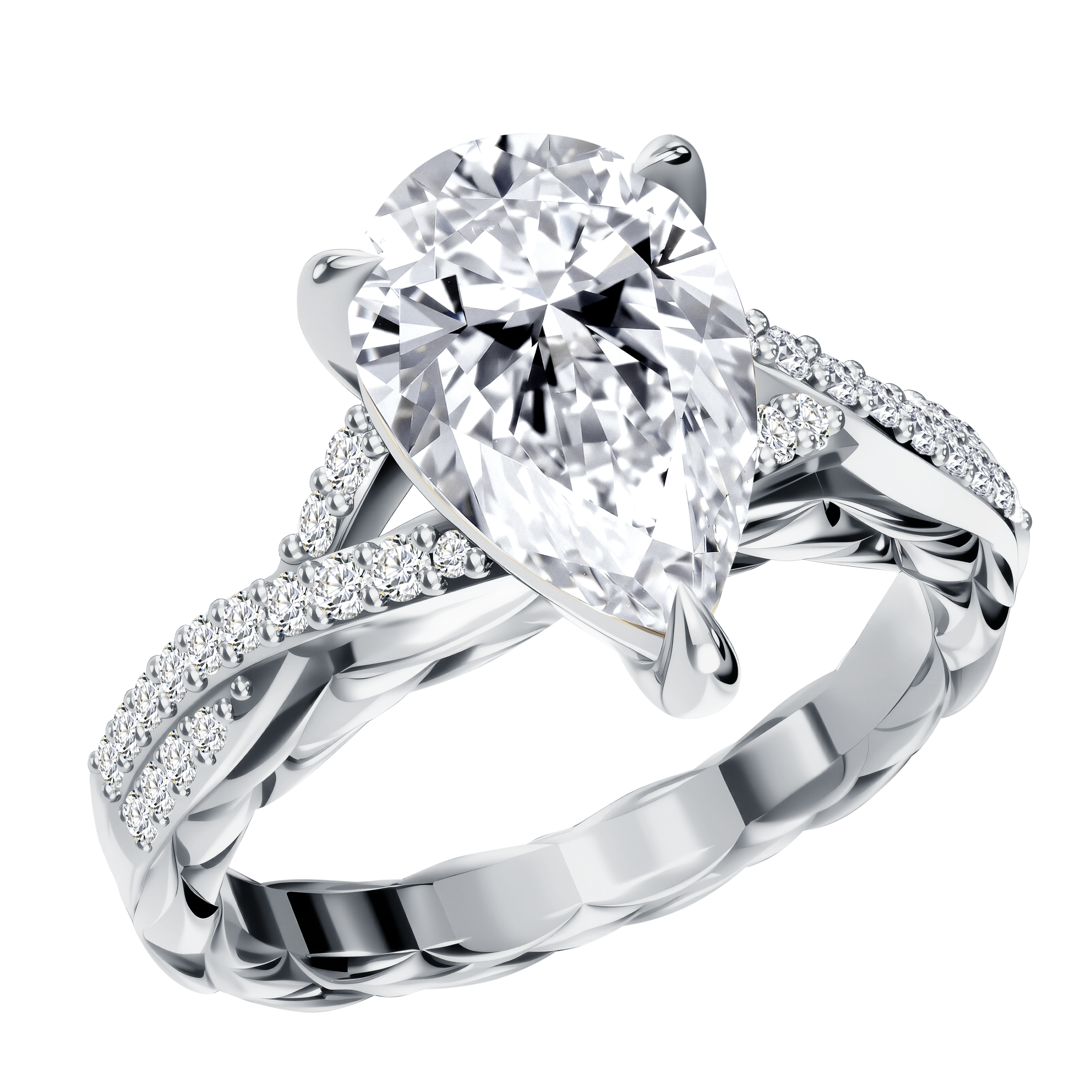 14K Gold 4.32G  LGD  Mounting  Ring