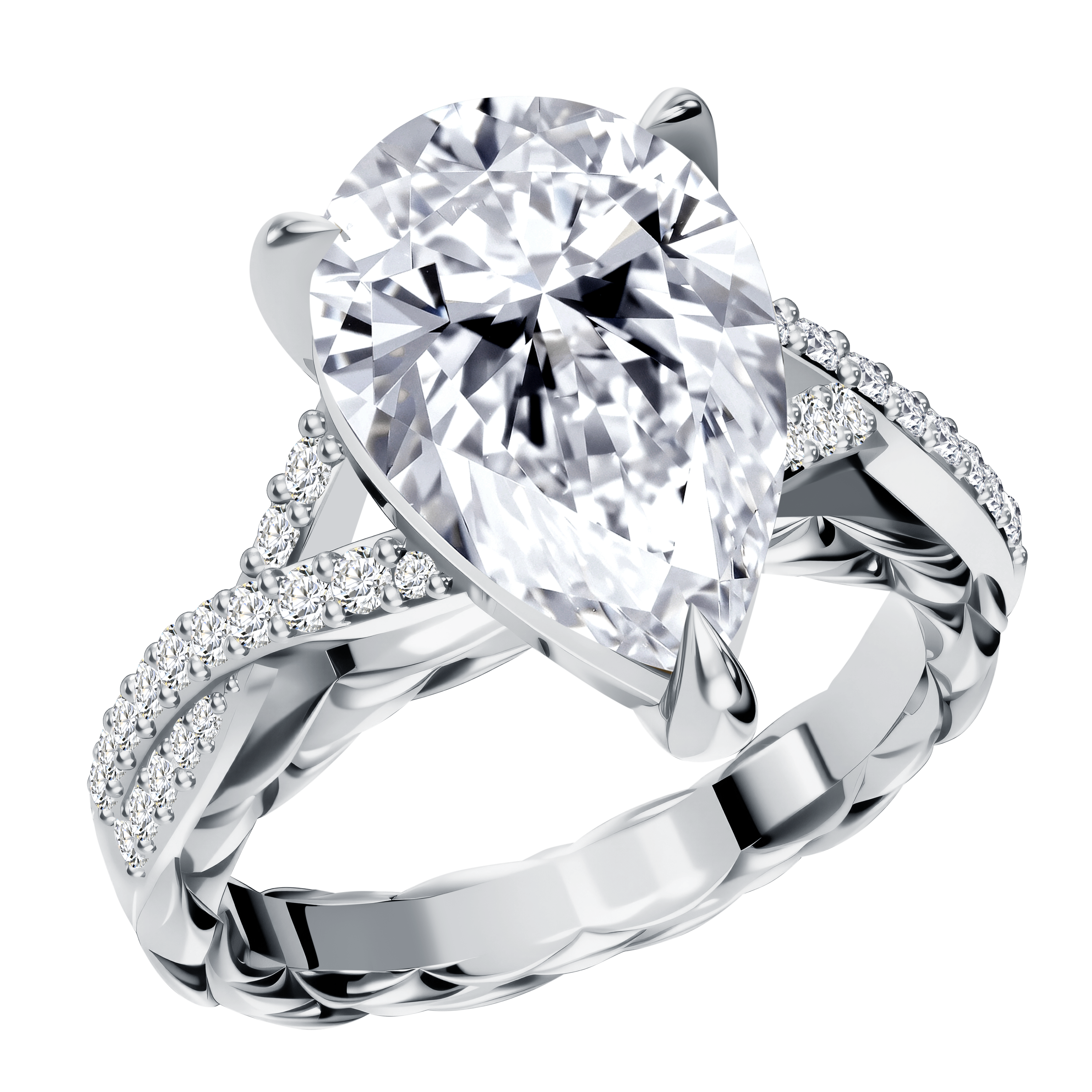 14K Gold 4.86G LGD  Mounting  Ring