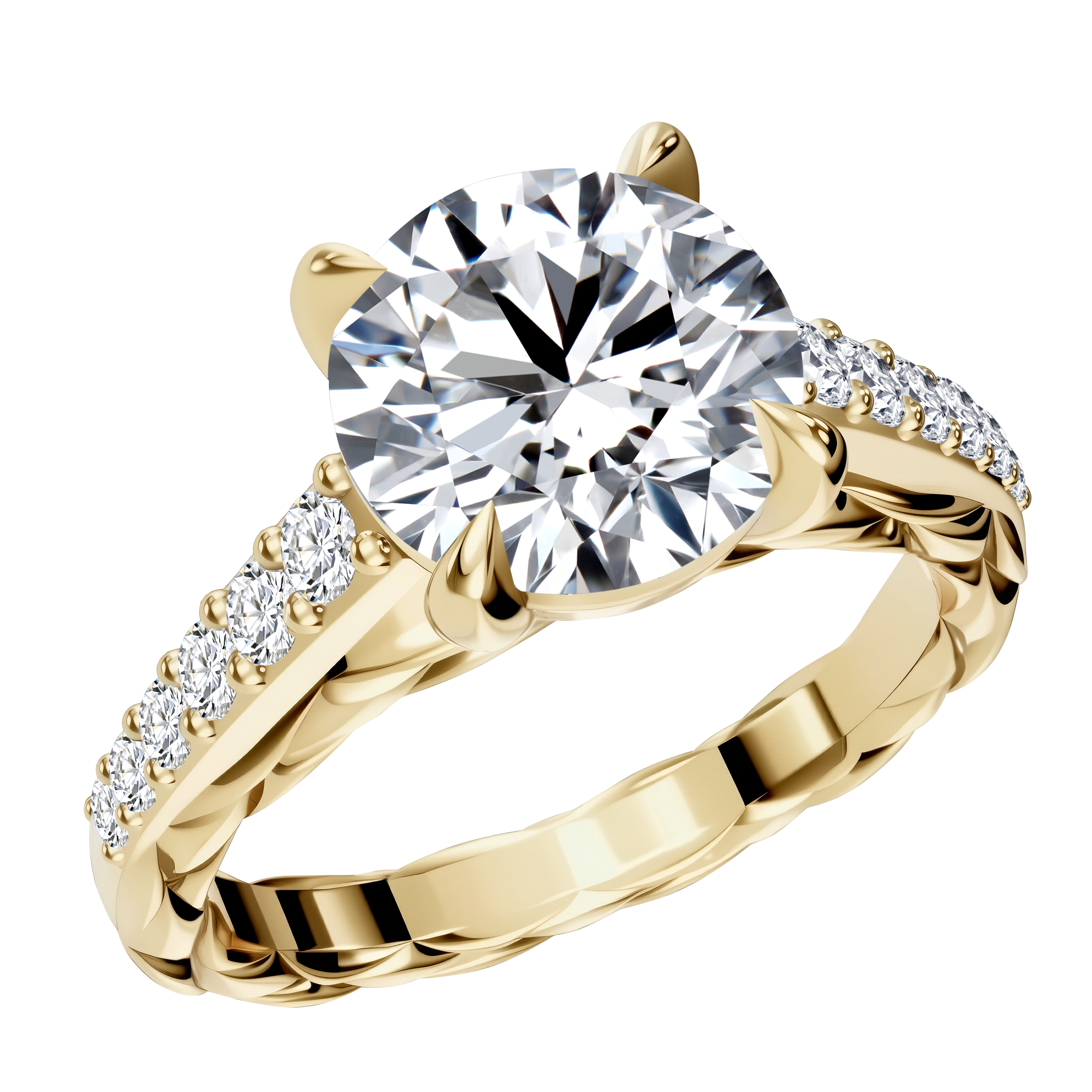 14K Gold 4.23G LGD  Mounting  Ring