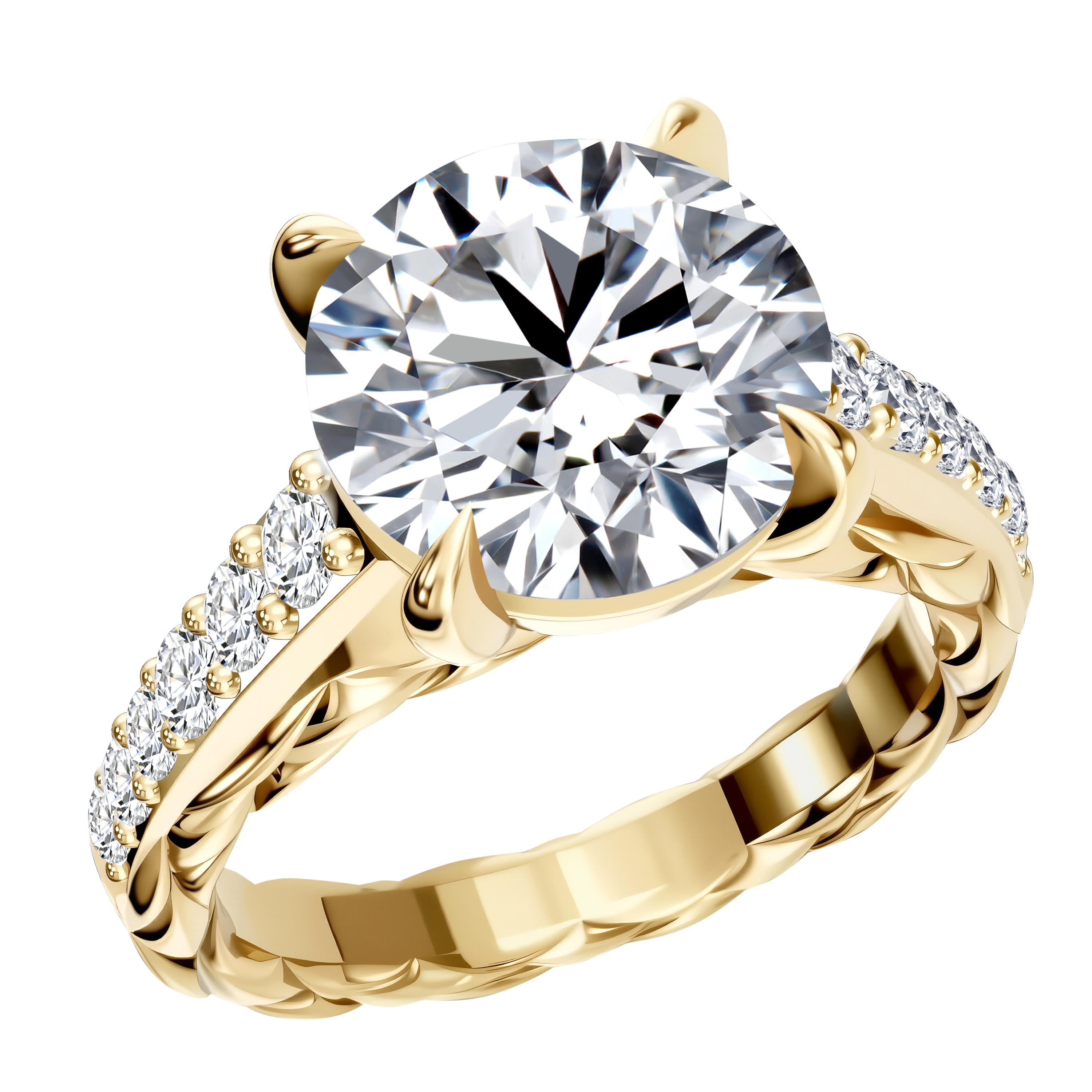 14K Gold 5.04G LGD  Mounting  Ring