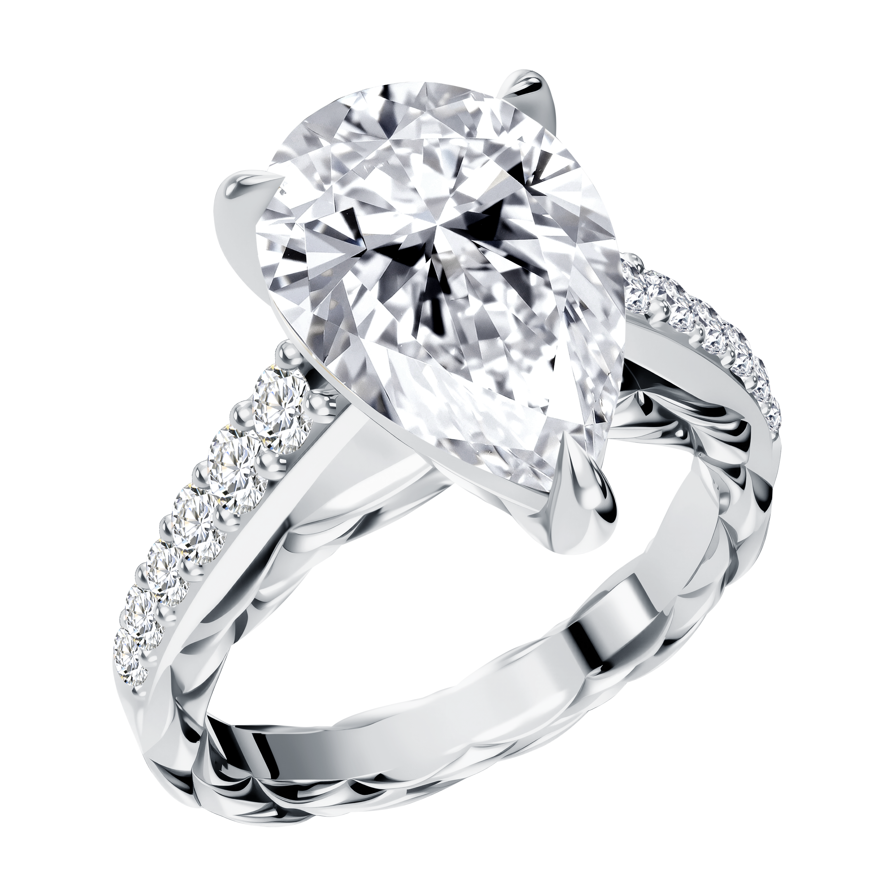 14K Gold 4.86G LGD  Mounting  Ring