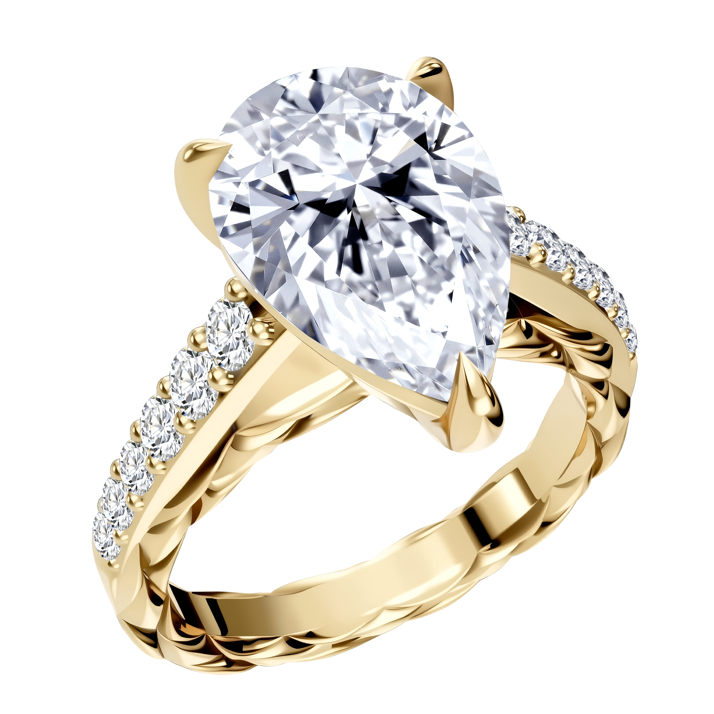 14K Gold 4.86G LGD  Mounting  Ring