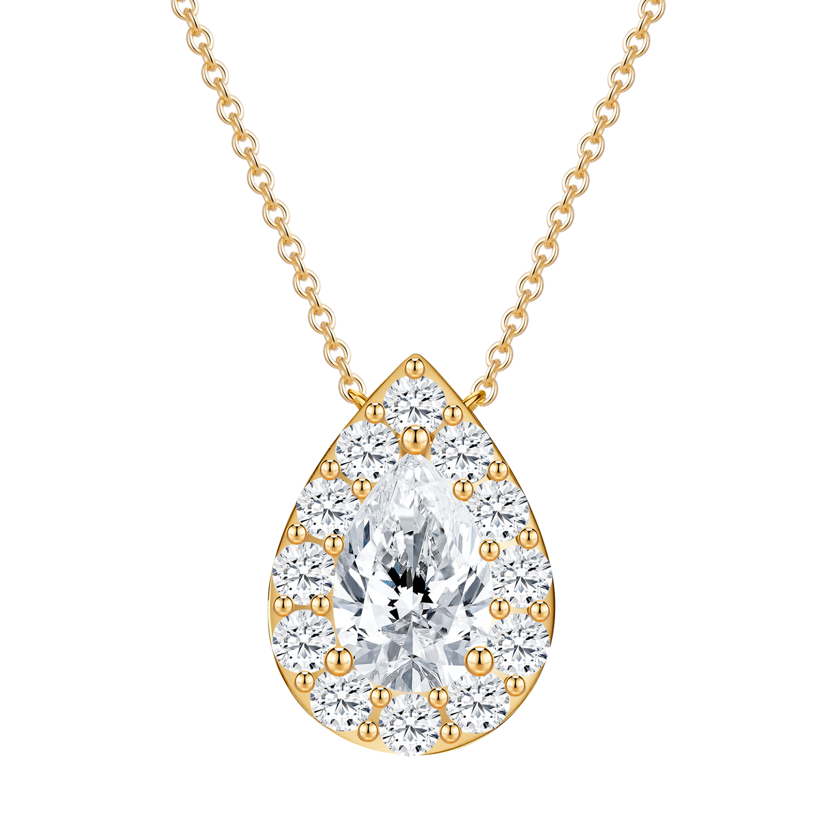 14K Gold 4.50G with Lab Diamond Mounting Necklace