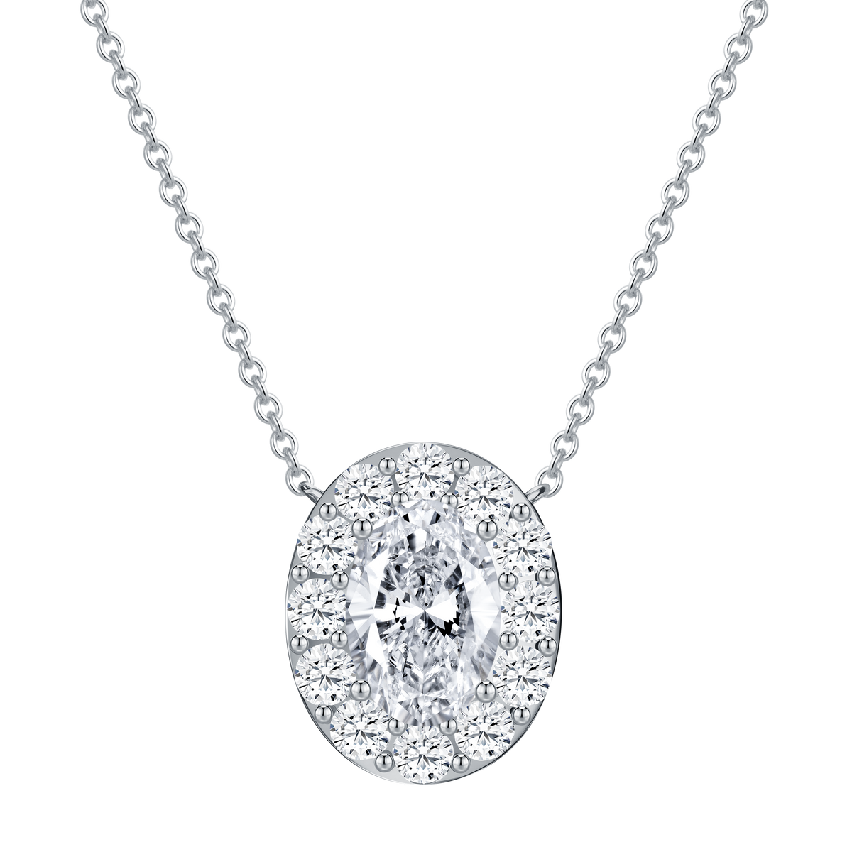14K Gold 4.41G with Lab Diamond Mounting Necklace