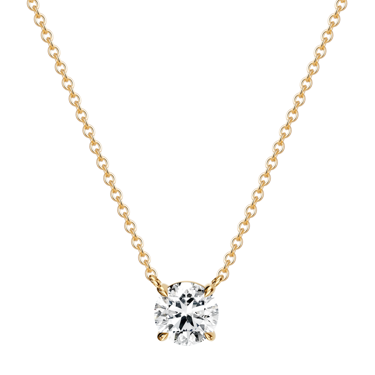 14K Gold 3.10G with Lab Diamond Mounting Necklace
