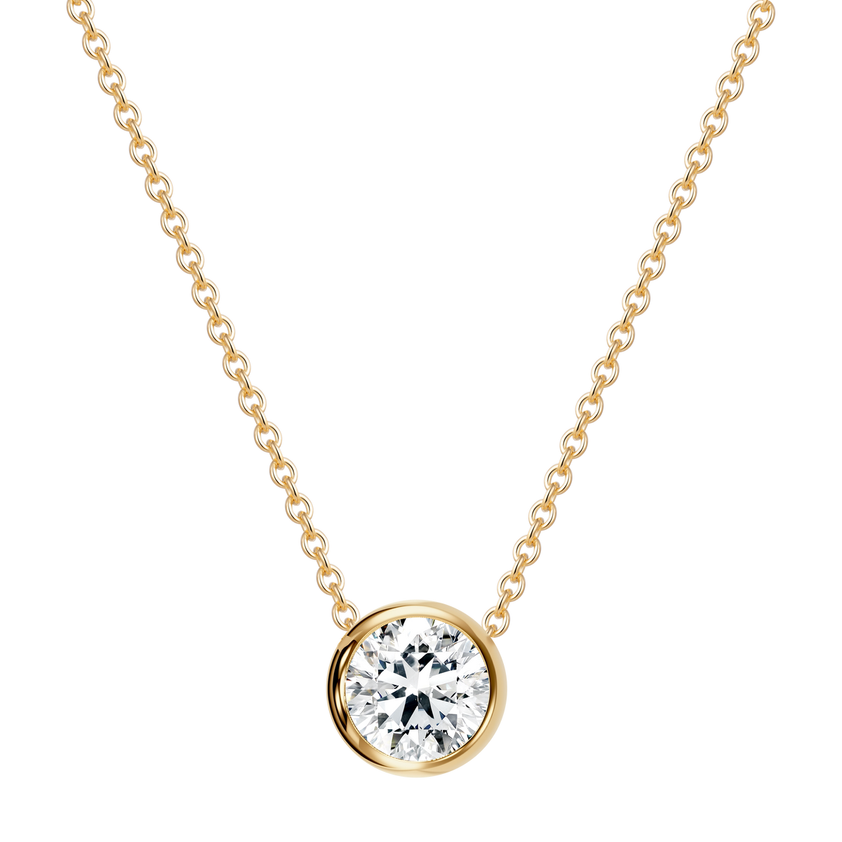 14K Gold 3.33G with Lab Diamond Mounting Necklace