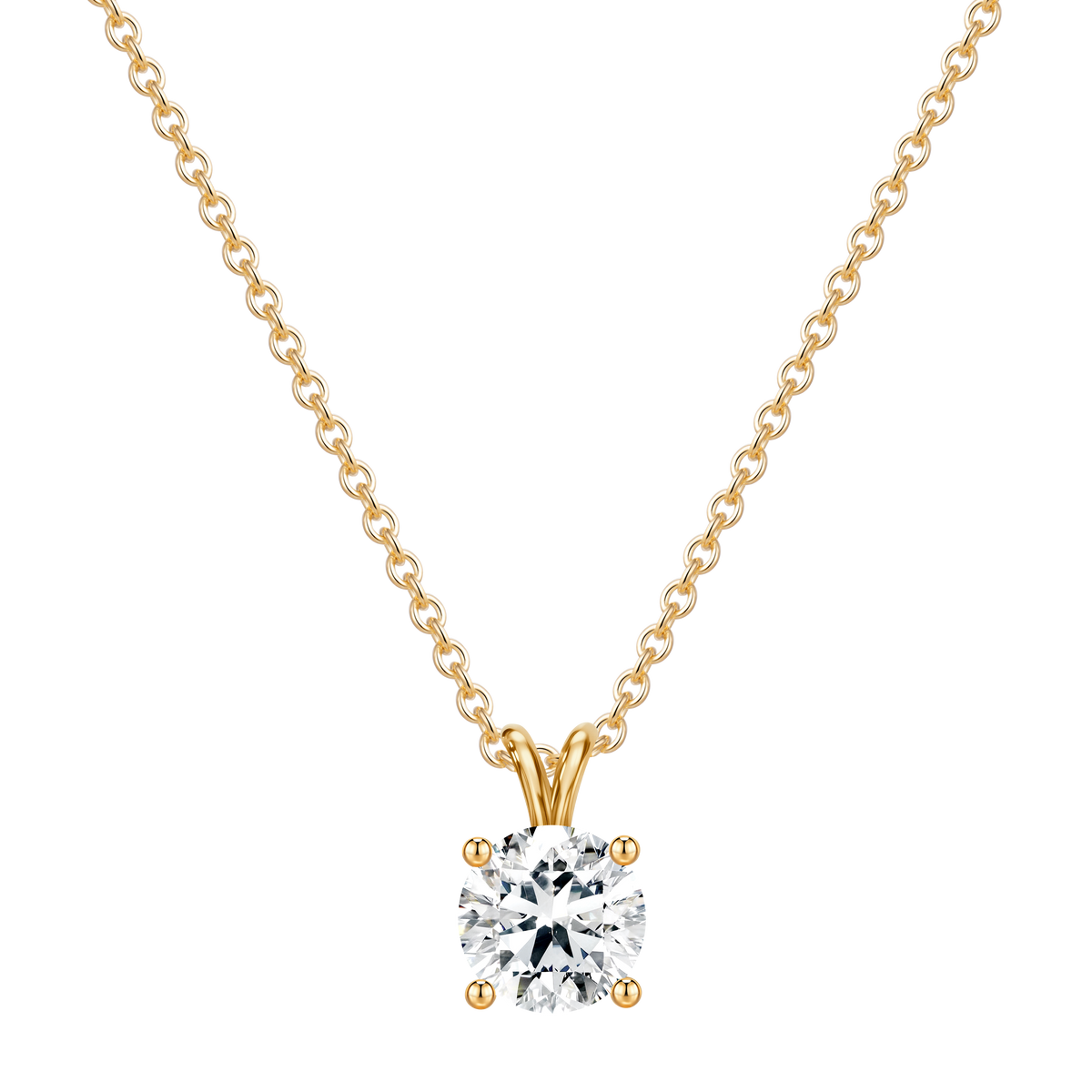 14K Gold 3.15G with Lab Diamond Mounting Necklace