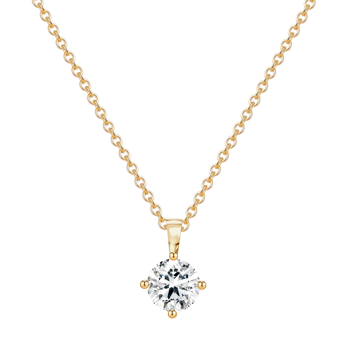 14K Gold 3.15G with Lab Diamond Mounting Necklace