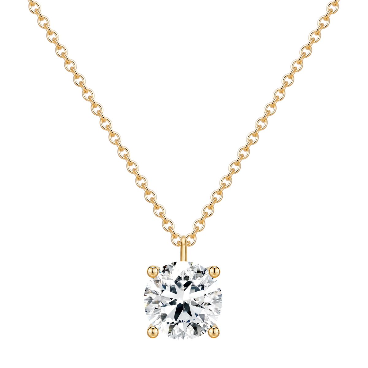 14K Gold 3.24G with Lab Diamond Mounting Necklace