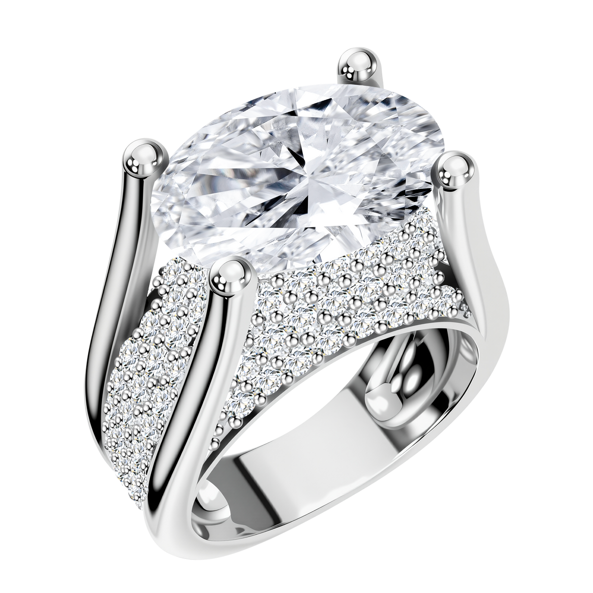 14K Gold 7.74G LGD  Mounting  Ring