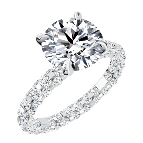 14K Gold 2.00G  LGD  Mounting  Ring