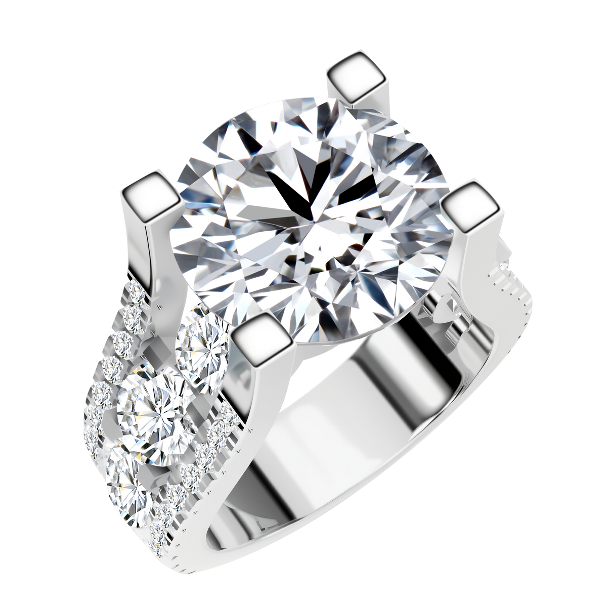 14K Gold 7.38G LGD  Mounting  Ring