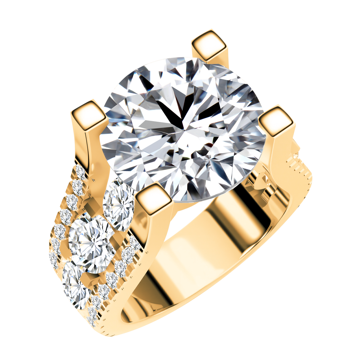 14K Gold 7.38G LGD  Mounting  Ring